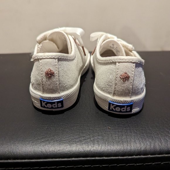 Kate Spade glitter Toddler sneakers in white - Picture 4 of 4